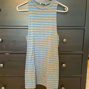 High neck, Striped Tank
